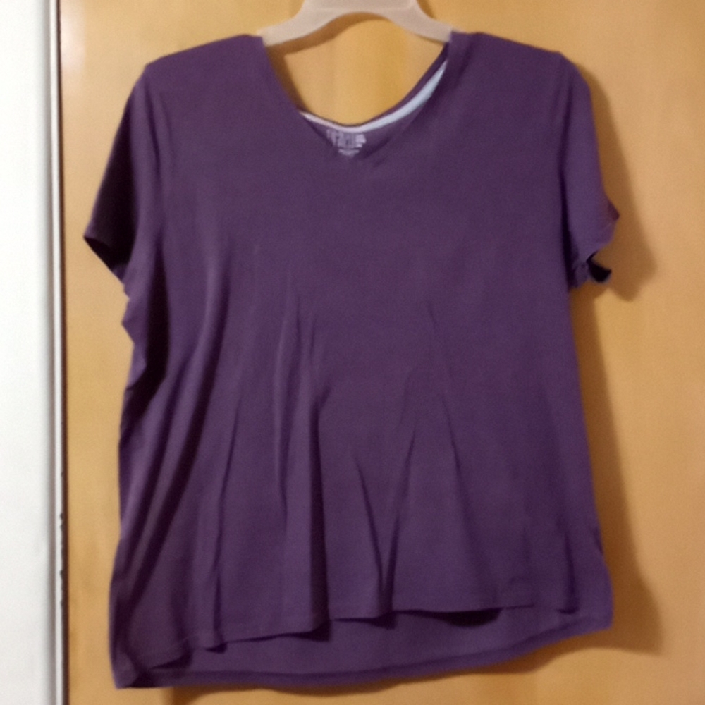 Time and Tru Purple Short sleeve shirt